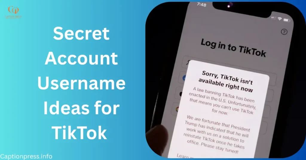 Secret Account Username Ideas for TikTok 